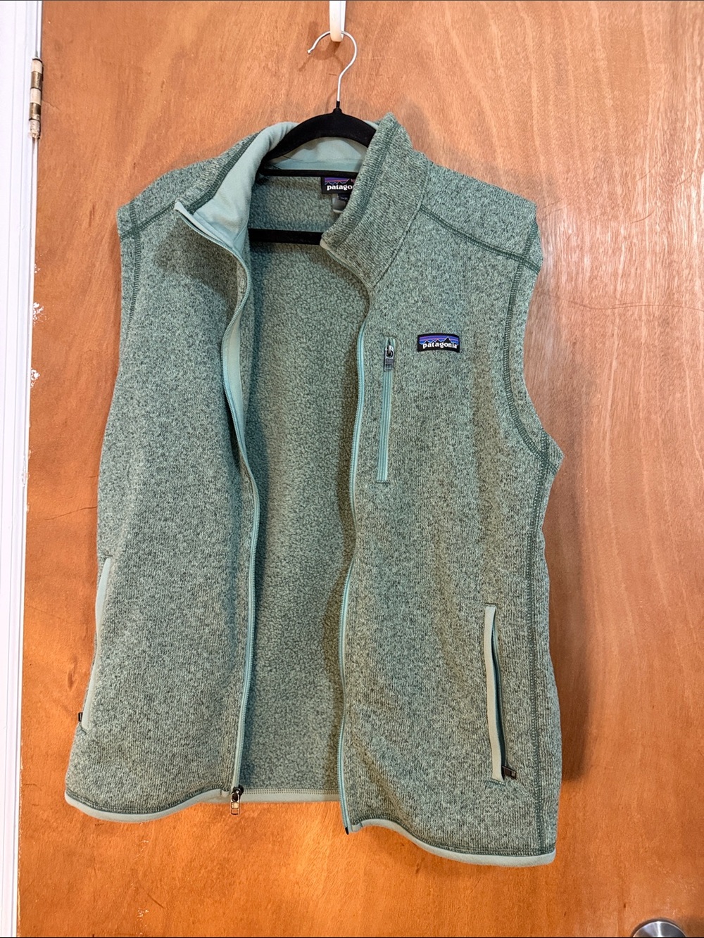 Patagonia Men’s Light Green Better Sweater Fleece Zip Vest